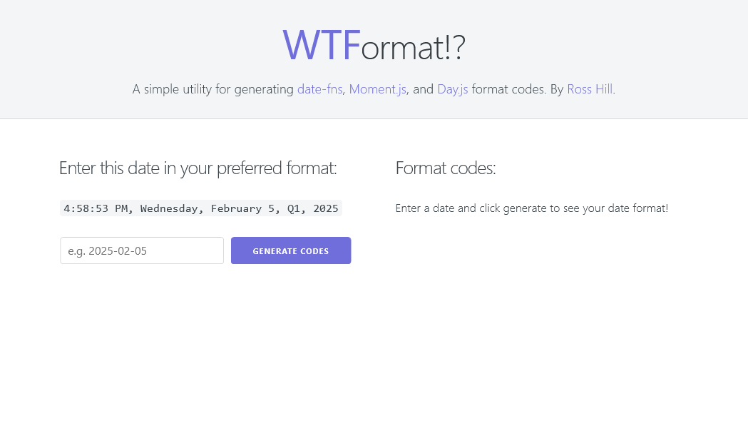 WTFormat